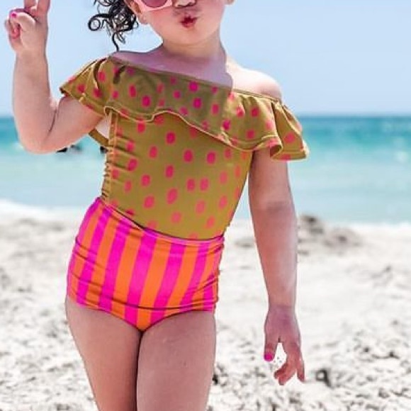 Kortni Jeane Girls Swim top size 4/5 - Picture 6 of 6